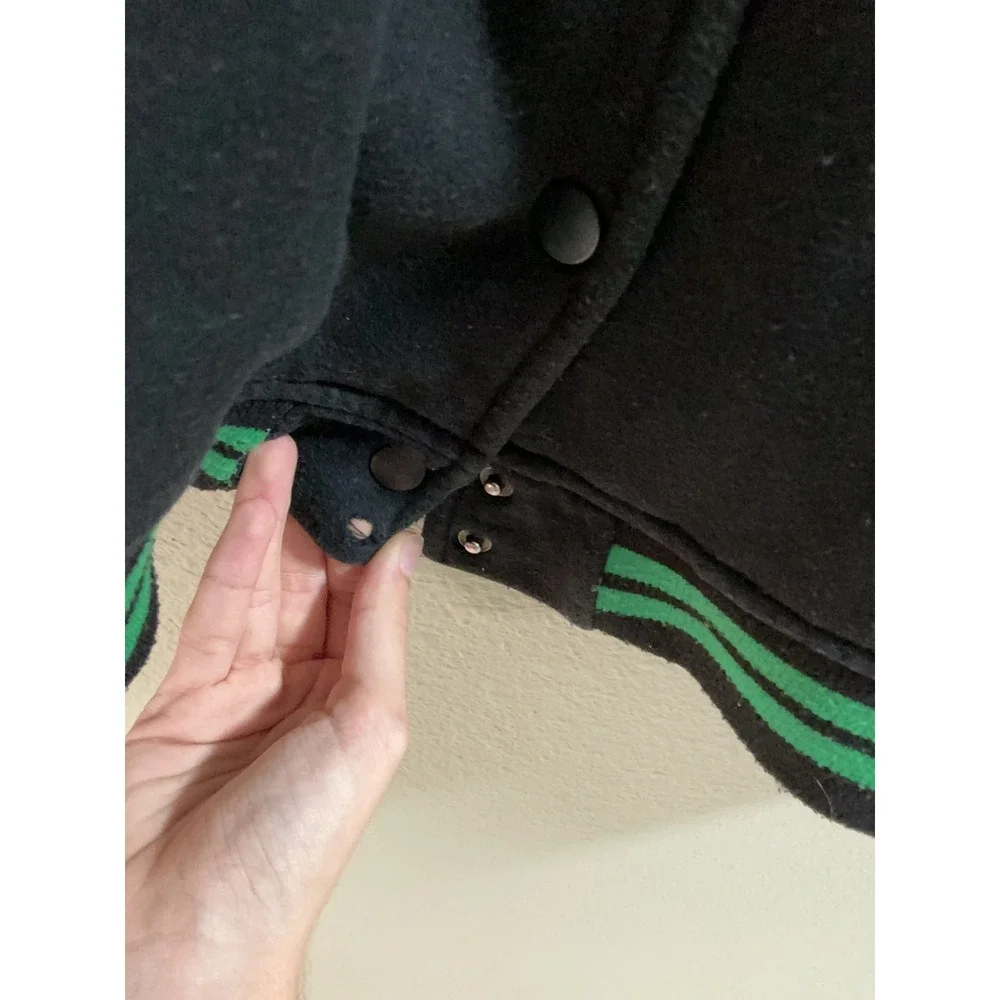 Wicked Movie Paul Tazewell Defy Gravity Bomber Jacket Kids Large 10 12 Black Grn